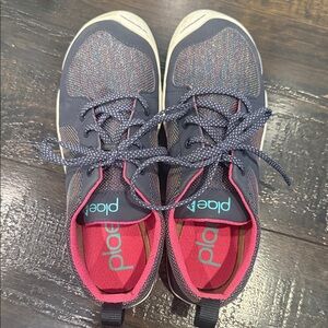 PLAE Kids' Navy and Pink Sneakers